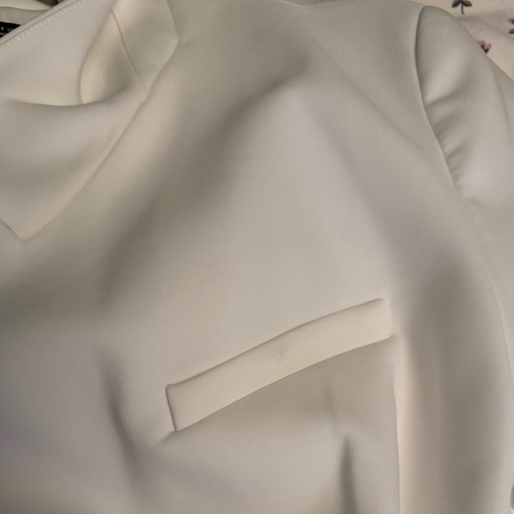 Zara White Mini Dress Blazer Dress Size S - Picture 11 of 14
